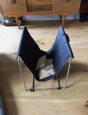 Large, Sturdy Blomus Modern Log Holder & Carrier vgc