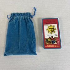 Swiss Tarot Card Pack in Blue Pouch Mind Body Spirit Fortune Telling Cards