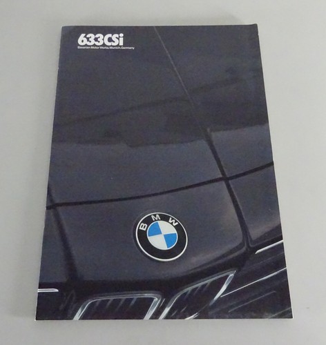 Brochure bmw series e24 - brochure,