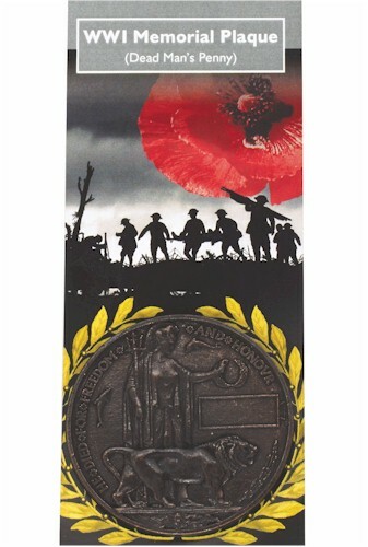 Replica ww1 memorial - replica, plaque