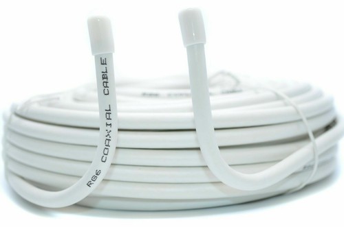 20m white rg6 - 20m,