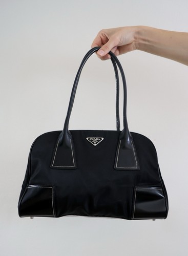 Vintage prada tessuto leather - vintage,