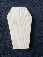 Wooden Halloween coffin