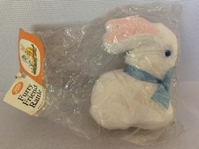 Vintage Boots Furry Friend Rattle Bunny  Rabbit Soft Plush Toy 5” NEW & SEALED 