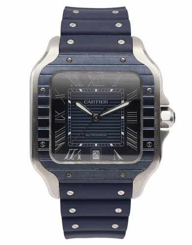Cartier santos wssa0048 blue - cartier,