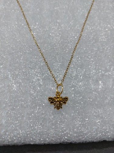 Gold colour bumble bee - colour, pendant