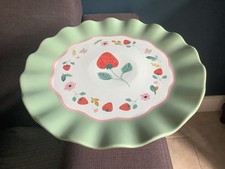 CERAMIC CAKE STAND STRAWBERRY