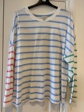 JOULES STRIPED  TOP   SIZE 18