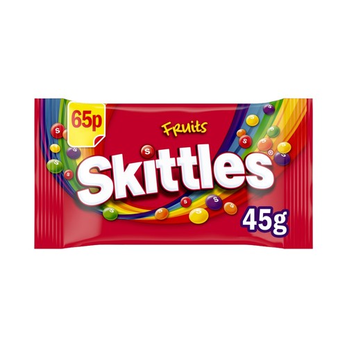 Skittles fruit bag 55g pack - 55g, (pack