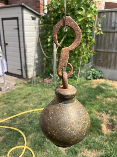 Antique brass covered hanging - antique,