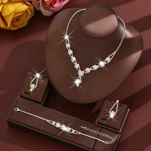 4pcs crystal jewellery set - jewellery,