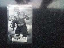 Barry mcguigan AUTOGRAPHED official picture card