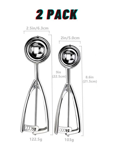 Ice cream scoop stainless - ice,