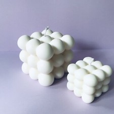Giant Bubble Cube 630g - Hand poured  | Natural Soy Wax Candle