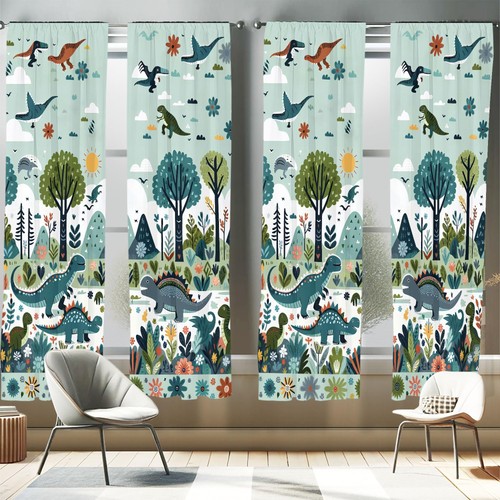 Ambesonne dino art window - dino,