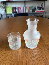 Vintage Frosted Glass Bedside
