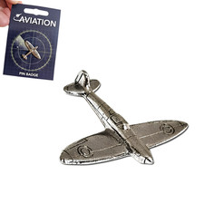 Spitfire Pin Badge Pewter WWII