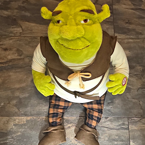 Shrek talking large plush soft - talking,