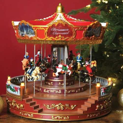 Christmas led musical carousel - christmas,