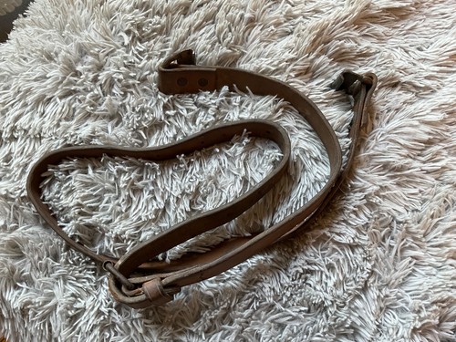 Original leather bonnet strap - bonnet,
