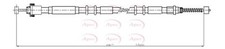 APEC Rear Left Brake Cable for