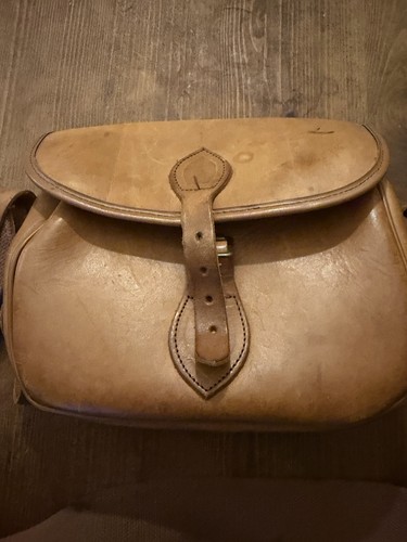 Vintage leather gun cartridge - vintage,