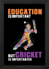 Cricket Is Importanter Framed