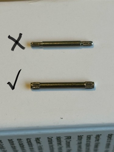 Knurled link pins for rolex - pins,