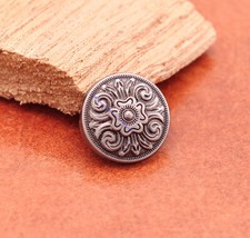 Lot 30X Western Flower Emboss Metal Rivet Tack Concho Bag Belt LeatherCraft 13MM