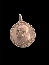 Pope Pius XII Holy Year (large) Vintage/antique medal - silver tone