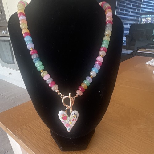 Multicolour glass beaded - multicolour,