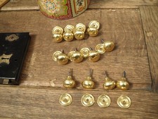 set of 4 brass apothecary drawer knobs cupboard door screw on knobs 4 knobs 4XKB