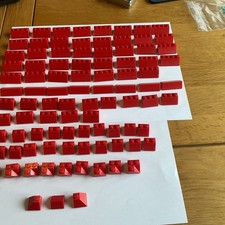 Lego Red Roof Tiles Assorted