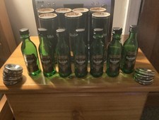 Vintage Glenfiddich  single Malt Whisky Black Tube 5cl empty. RARE SET  (7)