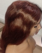 Women's hair, flowing100% Human hair, brown self-styling uncombed wig