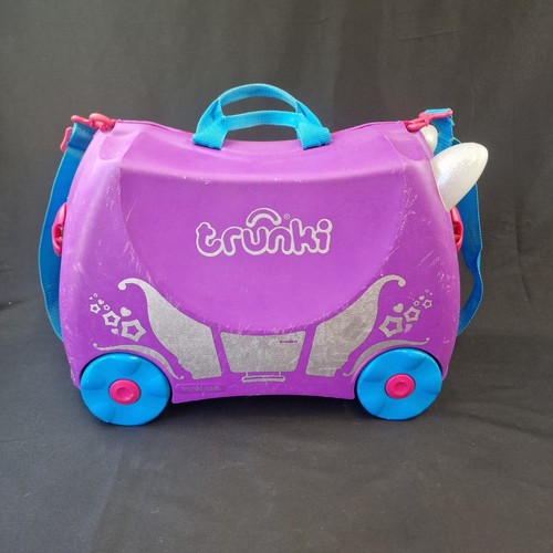 Trunki ride suitcase purple - ride-on,