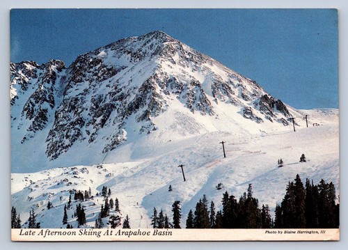 Vintage late afternoon skiing - late,