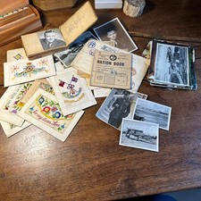 Ww1  ww2  Ephemera Postage Vintage Assorted  picture  & postcards Job Lot s20 