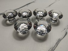 Set of 6 Crystal Glass Door