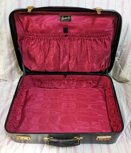 Harrods vintage luggage black - harrods,