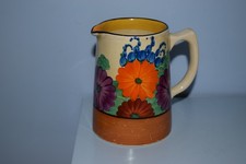 A rare Clarice Cliff Tankard shape Cream jug larger size  "Gayday" pattern 1929