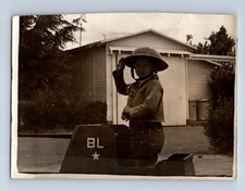 Old vintage photo solo boy - old,