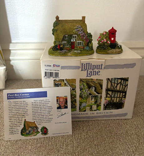 Lilliput lane post box - ‘post,