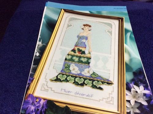 Art nouveau lady cross - (x),