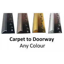 Carpet to Vinyl Flooring Door Strip - Any Colour Trim - Quality Metal Threshold