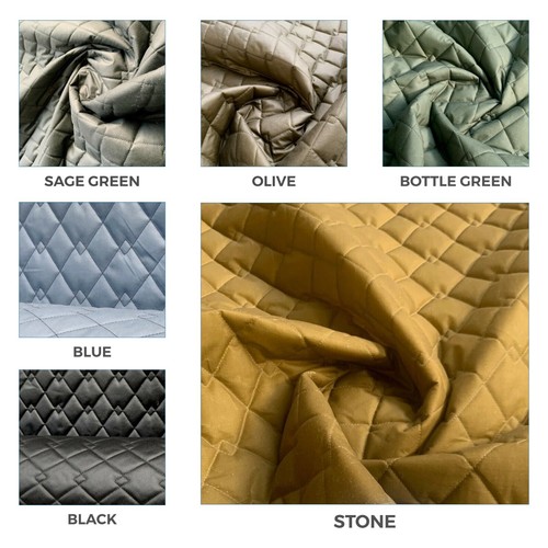 Quilted wax fabric - quilted,