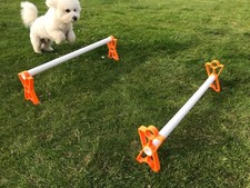 Set of 2 dog agility jumps -