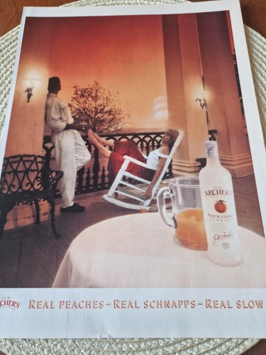 Archer peach schnapps 1991 - archer's,