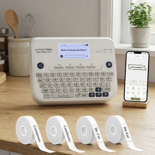 E12 label maker machine - label,