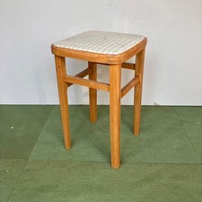 A Vintage Beech Stool from the